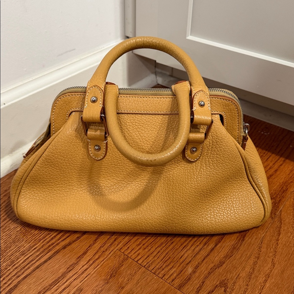 Rare vintage Dooney & Bourke Leather Handbag Made in Italy Satchel - Picture 4 of 14